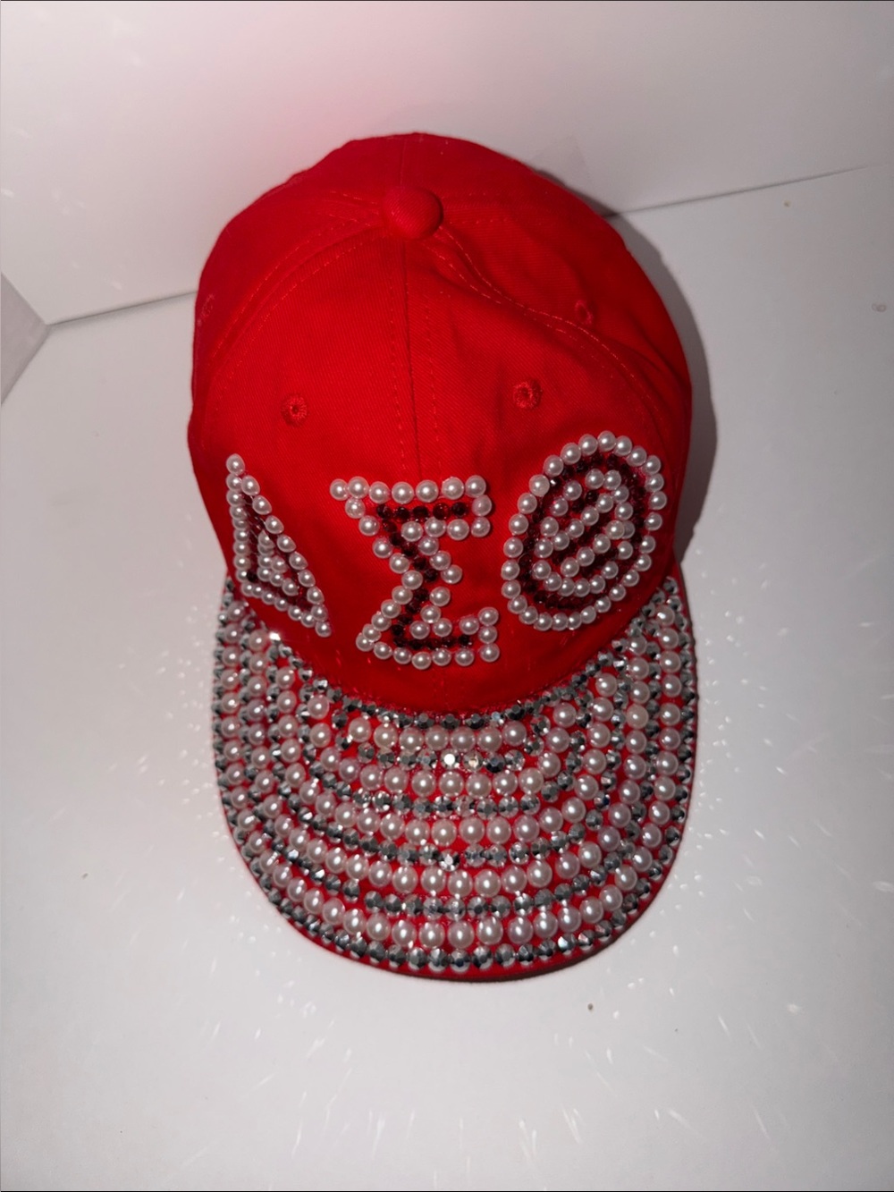 Delta Sigma Theta Pearl-Studded Baseball Cap
